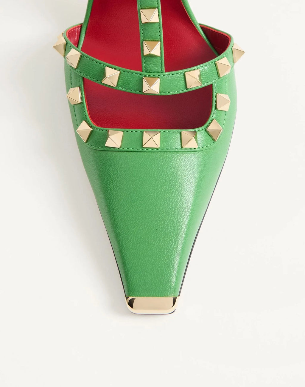 Studded High Heel Sandals – T-Strap Pointed Toe Stiletto Party Heels