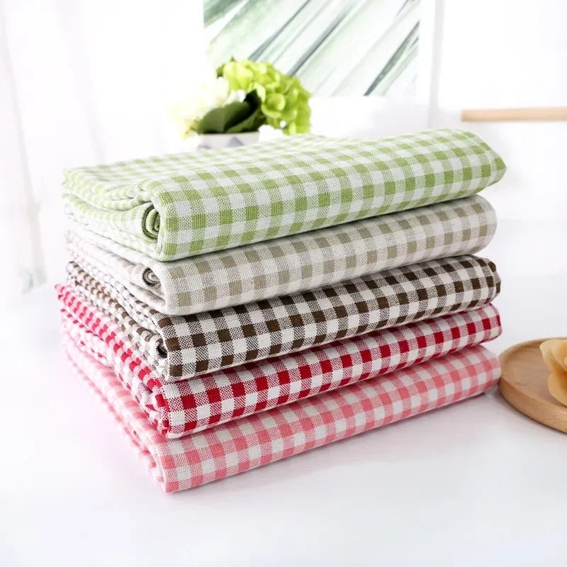 COTTON LINEN TASSEL TABLECLOTH - Waterproof, Custom Sizes - Farmhouse Dining