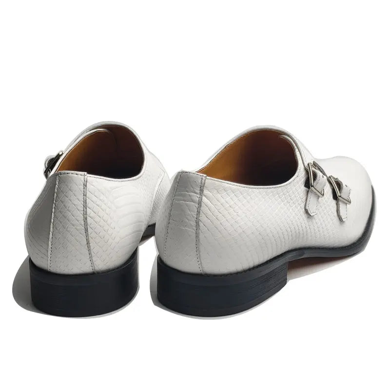 MONK FORMAL - Men's Genuine Leather Monk Strap Oxford Shoes - Business Formal