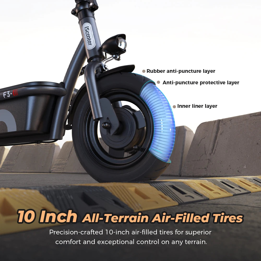 F3 ELECTRIC SCOOTER - 60 KM Range, Seat & Basket - Easy Commutes