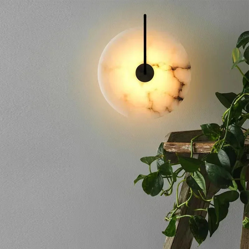 Nordic Marble Moon Wall Sconce