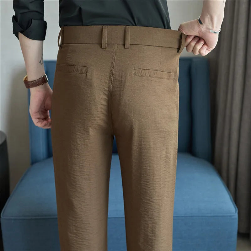 OLD MONEY PLEAT - Men's Dress Pants - Pleated, Wrinkle-Free, Semi-Elastic Waist