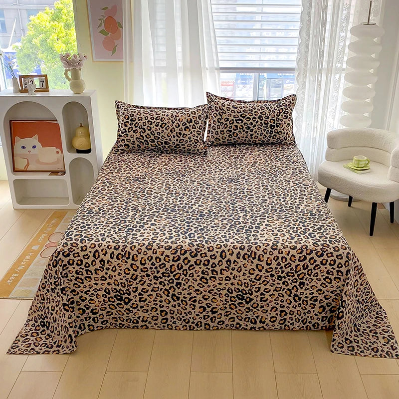 BLOOM FLAT SHEET - Red Flower Printed Bed Sheet - Soft, Vivid & Made to Last