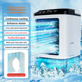 Portable Mini Air Conditioner – 900ml Mist Cooler Fan Humidifier Night Light