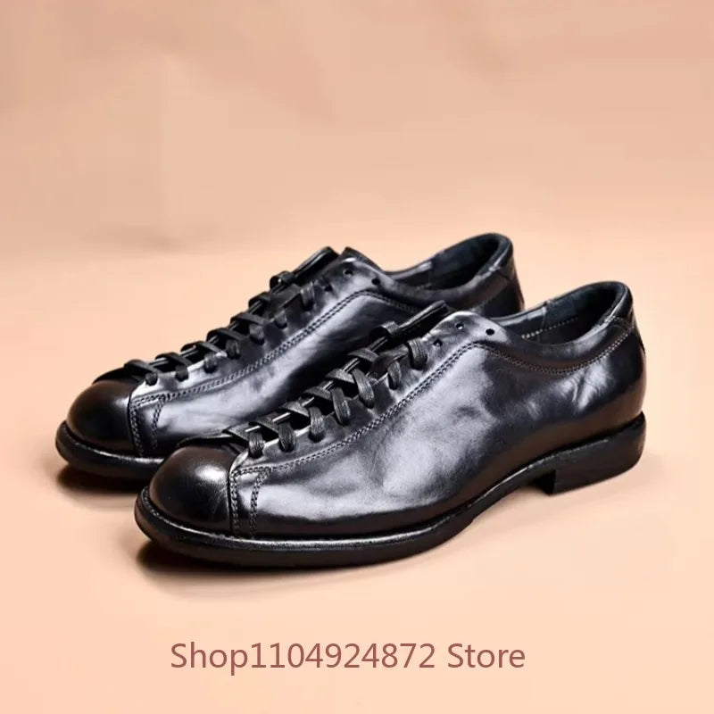 AMERICANA - Handmade Cowhide Derby Shoes - Crafted for the Bold