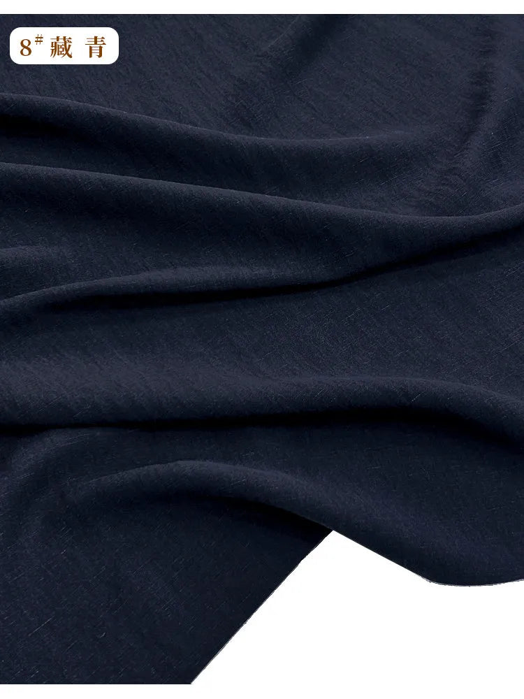 LINEN-LOOK PLAIN FABRIC - 13 Colors, Soft Polyester, 145cm Wide - Easy Wear