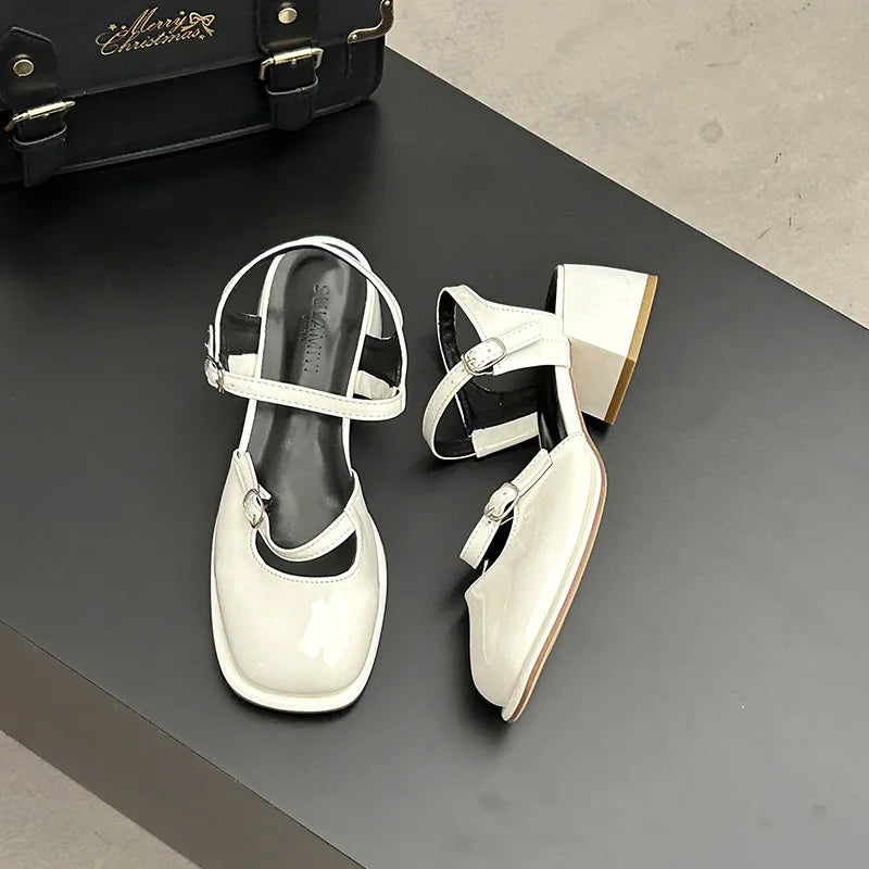 Summer new Mary Jane shoes Non-slip Outdoor beach flat Ladies Casual Hollow sandals Fashion versatile comfort Shoes Zapatos
