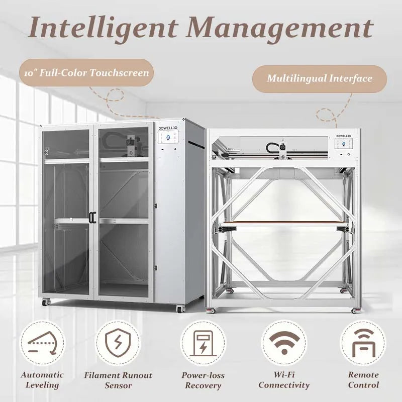 DM PRO INDUSTRIAL 3D PRINTER - 1000×1400×1000mm, 500mm/s - 420°C Nozzle