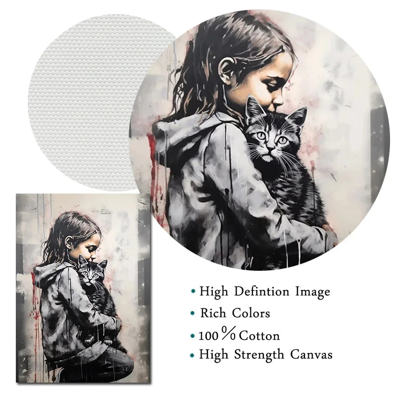 BANKSY BALLOON CANVAS PRINT - Unframed - Pop Art Decor