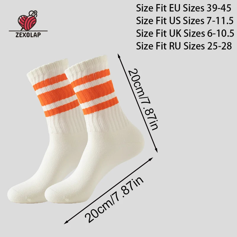 CREW SOCKS - Men's Cotton Crew Socks - 33 Colors, EU 39–45