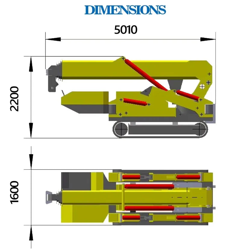 Portable 3-Ton Hydraulic Spider Crane