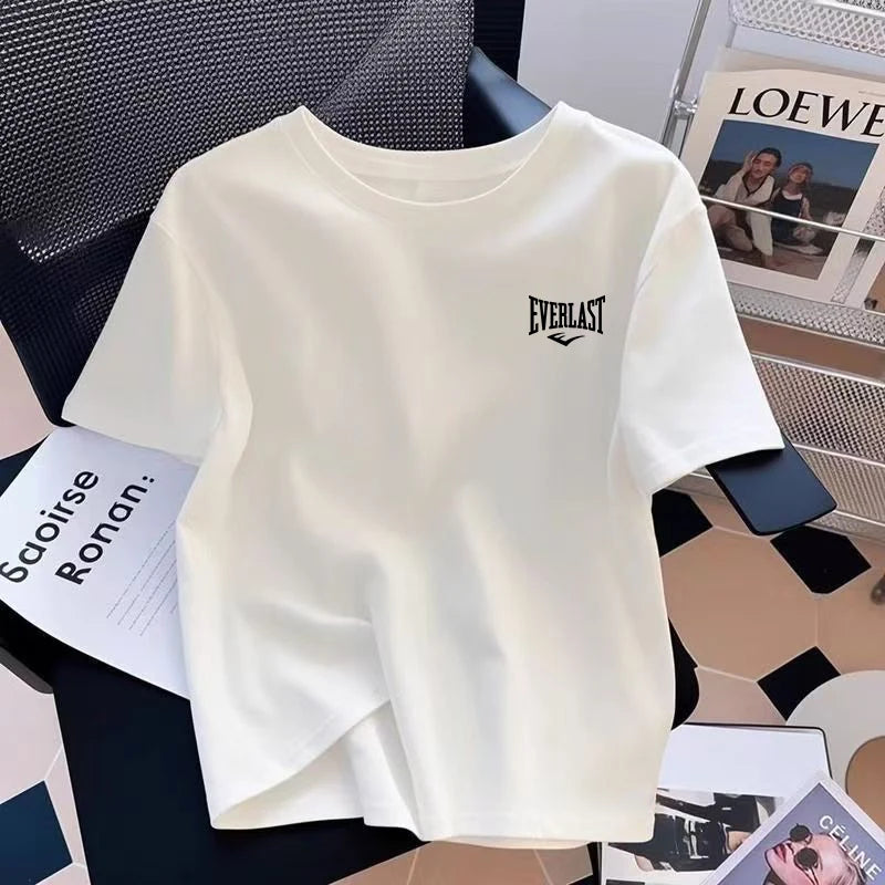 Summer Women's T-shirt Hot Sales Cotton Casual O-Neck Short Sleeve Outdoor Sports Jogging Clothes 2026 Harajuku Street Tees Tops