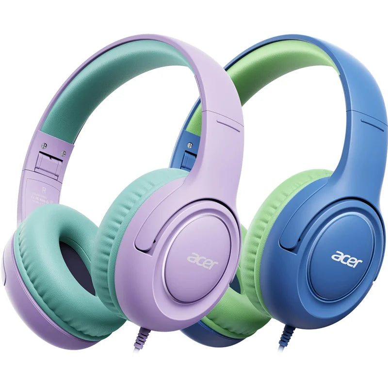 Acer HK03 Kids Wired Headphones Pink Volume Limiter 85dB
