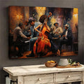Vintage Jazz Band Canvas - Multi-Size - Music Scene