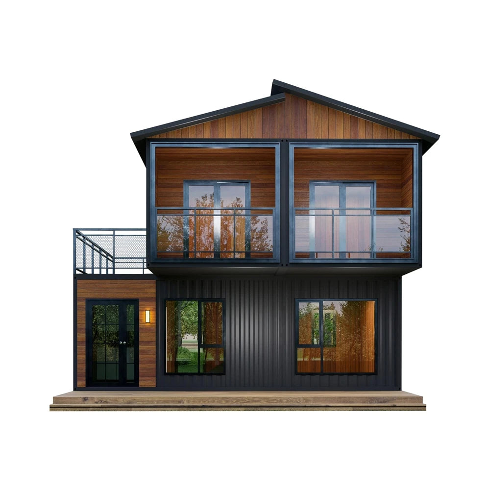 Nocturne Container Villa - 2-Story Steel Prefab