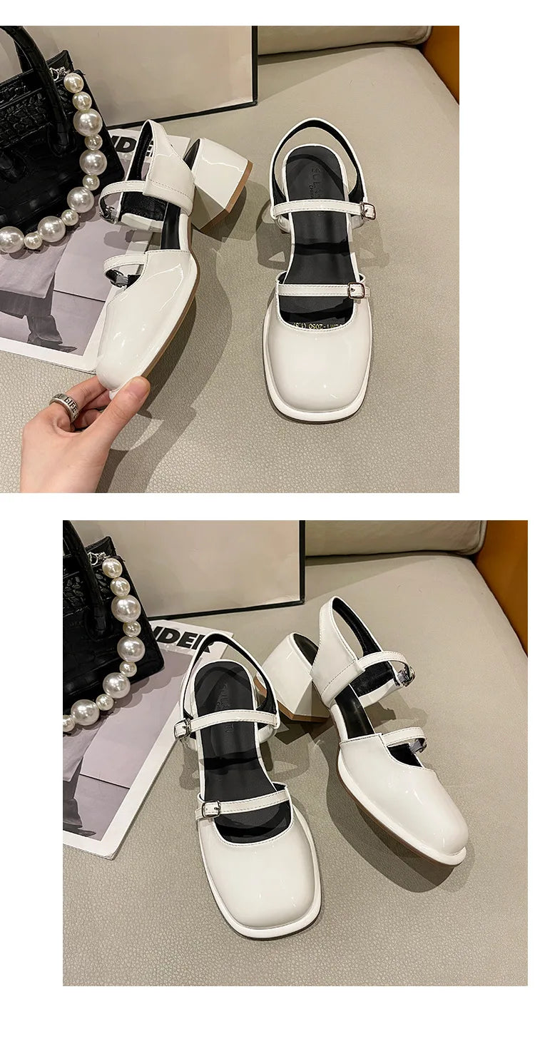 Summer new Mary Jane shoes Non-slip Outdoor beach flat Ladies Casual Hollow sandals Fashion versatile comfort Shoes Zapatos