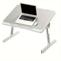 Foldable Laptop Bed Tray Desk – Adjustable Height & Angle