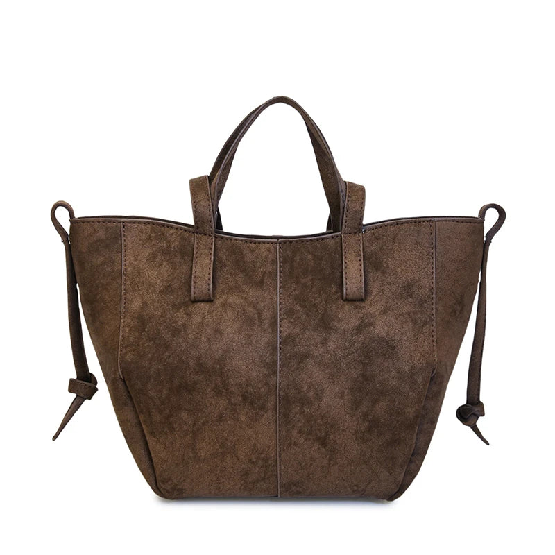 Light Luxury Solid PU Hasp Shoulder Bag for Women Commuting Frosted Leather Handbag 2026 Hot Sale Large Capacity Niche Tote Bags