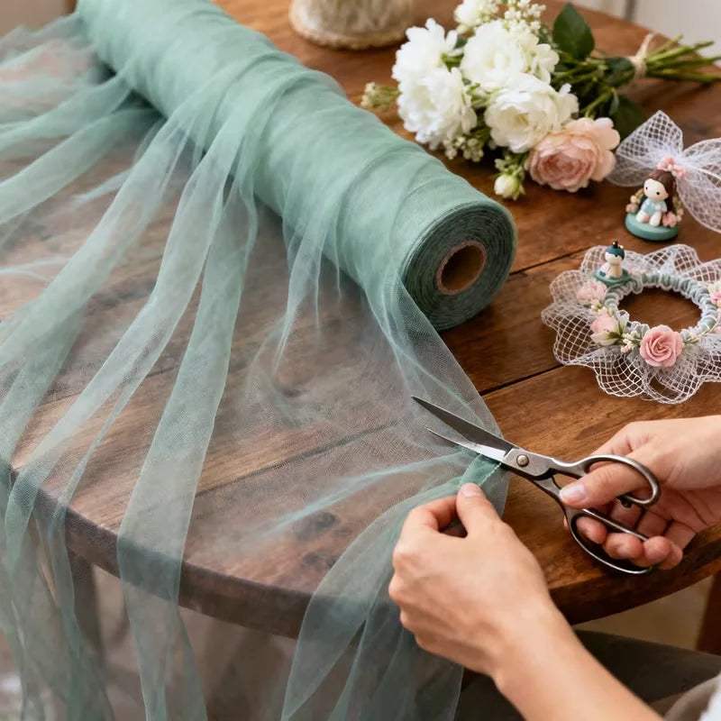 TULLE MAGIC - Soft Mesh Fabric 160cm Wide - The Fabric That Makes Everything Float
