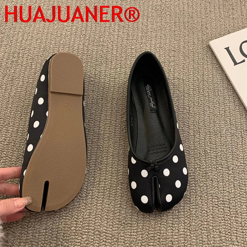 Women Flats Tabi Ninja Shoes Woman Ladies Microfiber Leather Comfy  Flats Split Toe Slippers Soft Bottom Loafers Solid Brief La