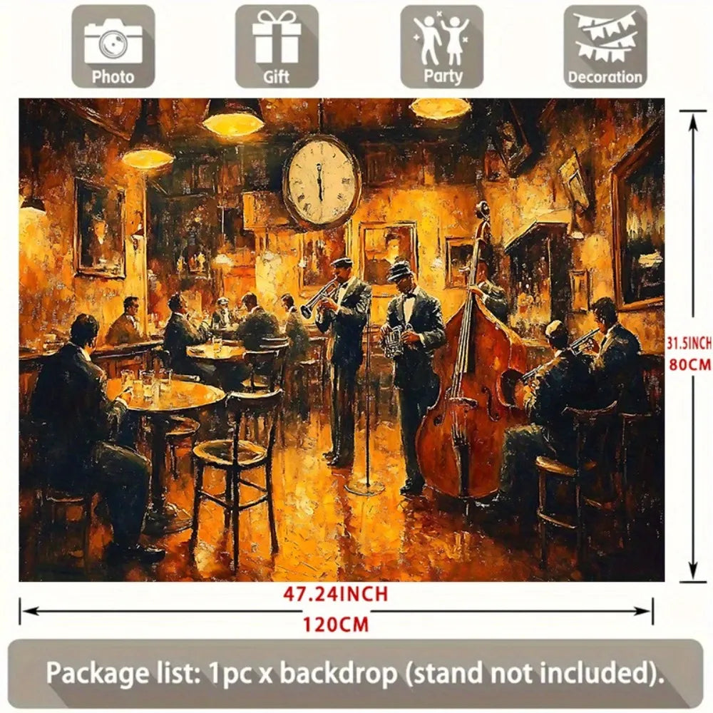 Jazz Club Vintage Tapestry – Wall Hanging