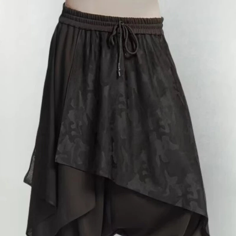 Y2K Unisex Wide Leg Harem Culottes