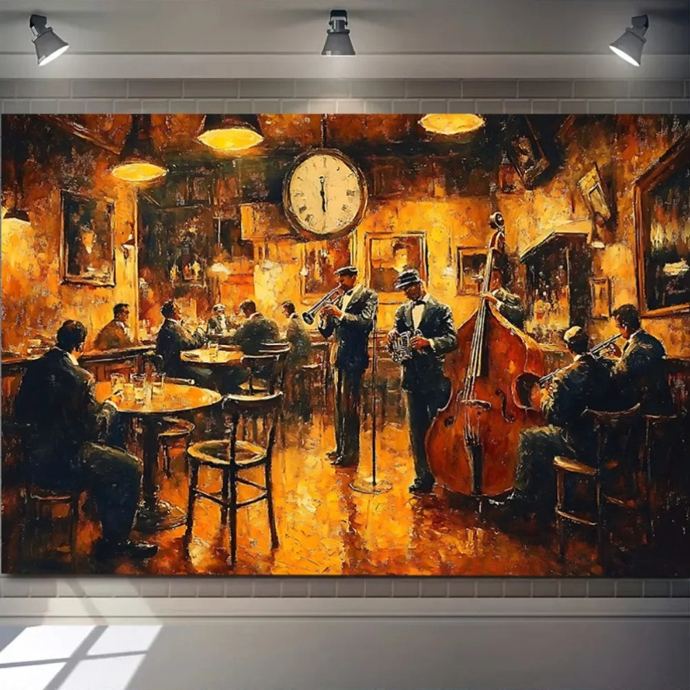 Jazz Club Vintage Tapestry – Wall Hanging