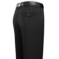 LINEN EASE - Men's Office Straight Pants - Elastic Waist, Wrinkle Resistant, 4 Colors