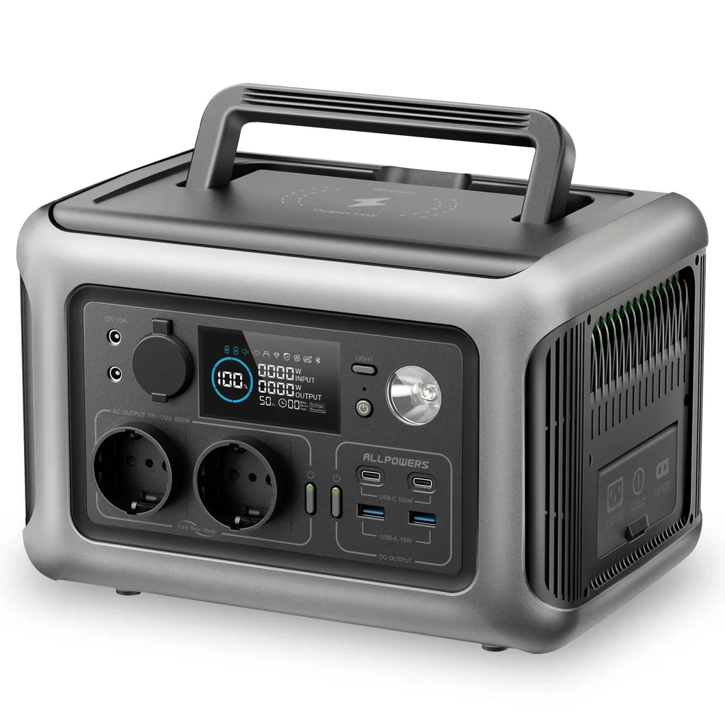 ALLPOWERS R600 POWER STATION - 600W, 299Wh LiFePO4 - Serious Backup