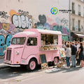 Fast Food Truck BBQ Trailer – Vintage Citroen Van Street Cart