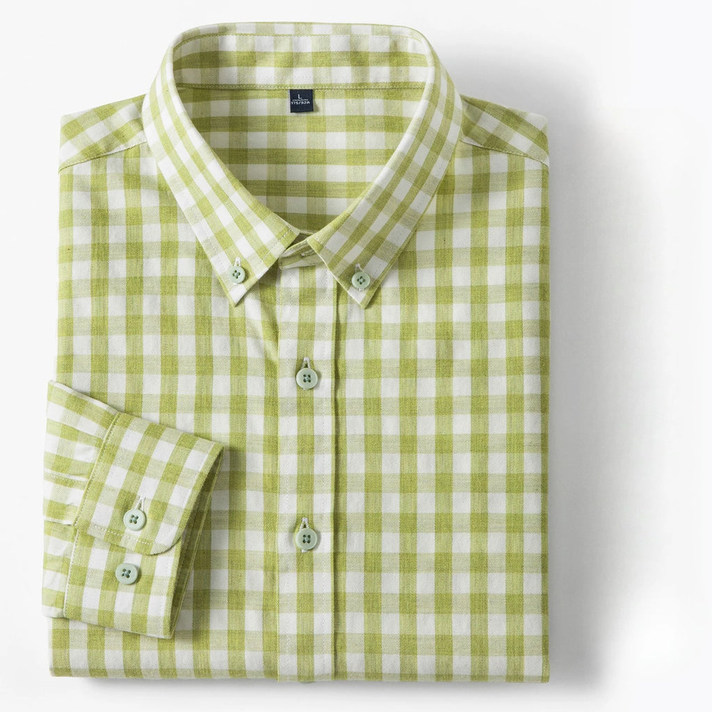 PLAID LUXE - Men's Lyocell Plaid Shirt - Soft, Sharp, Effortless