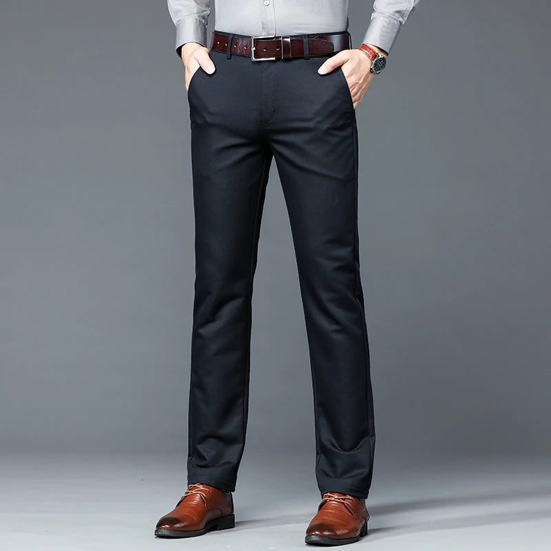 URBAN EASE - Men's Casual Suit Pants - Slim Straight, 6 Colors, Sizes 30-40