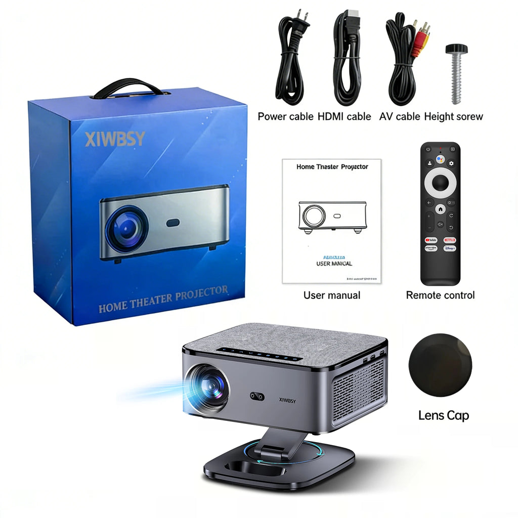 4K Home Cinema Projector Google TV 360° Rotation BT5.4