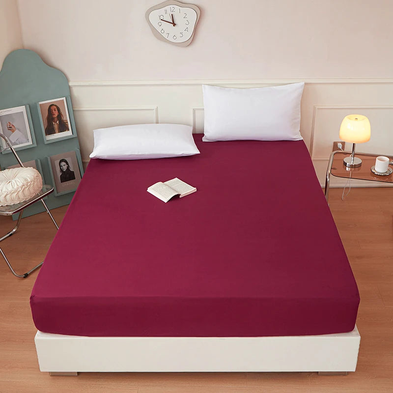 PURE FIT - Solid Color Fitted Sheet - 100% Polyester, Deep Pocket & Easy Care