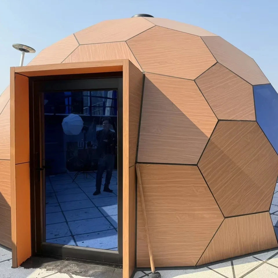 WoodGlass Bubble Dome - Hotel-Style Tempered Glass Dome
