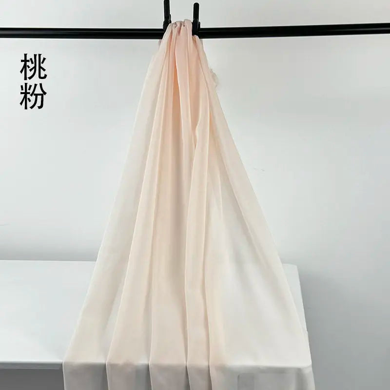 100D CHIFFON FABRIC BY THE METER - Soft Woven Sheer, 55 Colors - Make It Yours