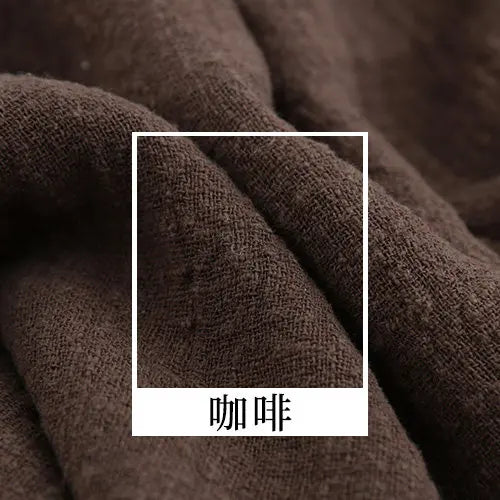 SLUB COTTON LINEN CREPE FABRIC - 135cm Wide, 26 Solid Colours - Everyday Sewing