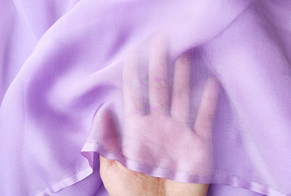 SILK CHIFFON - Pure Mulberry Silk Chiffon 140cm 6mm - The Fabric That Moves Like Water