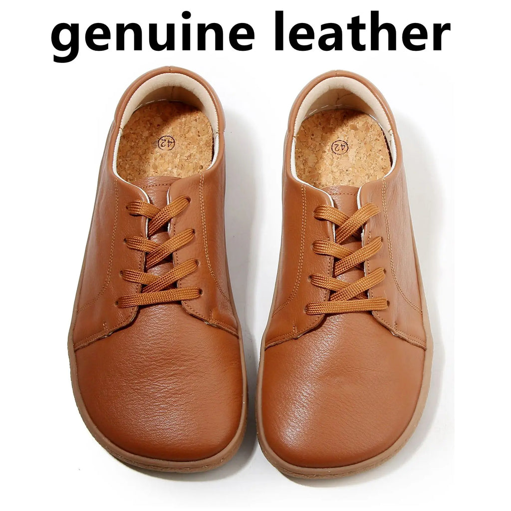 GROUNDFEEL - Barefoot Genuine Leather Sneakers - Feel Every Step, Miss Nothing