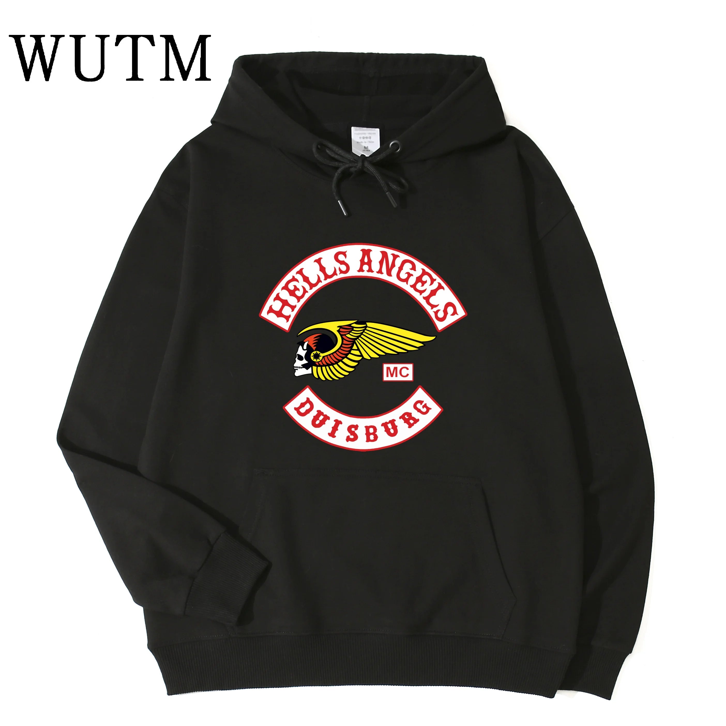Biker Wing Skull Hoodie Duisburg Vintage Motorcycle Club Unisex