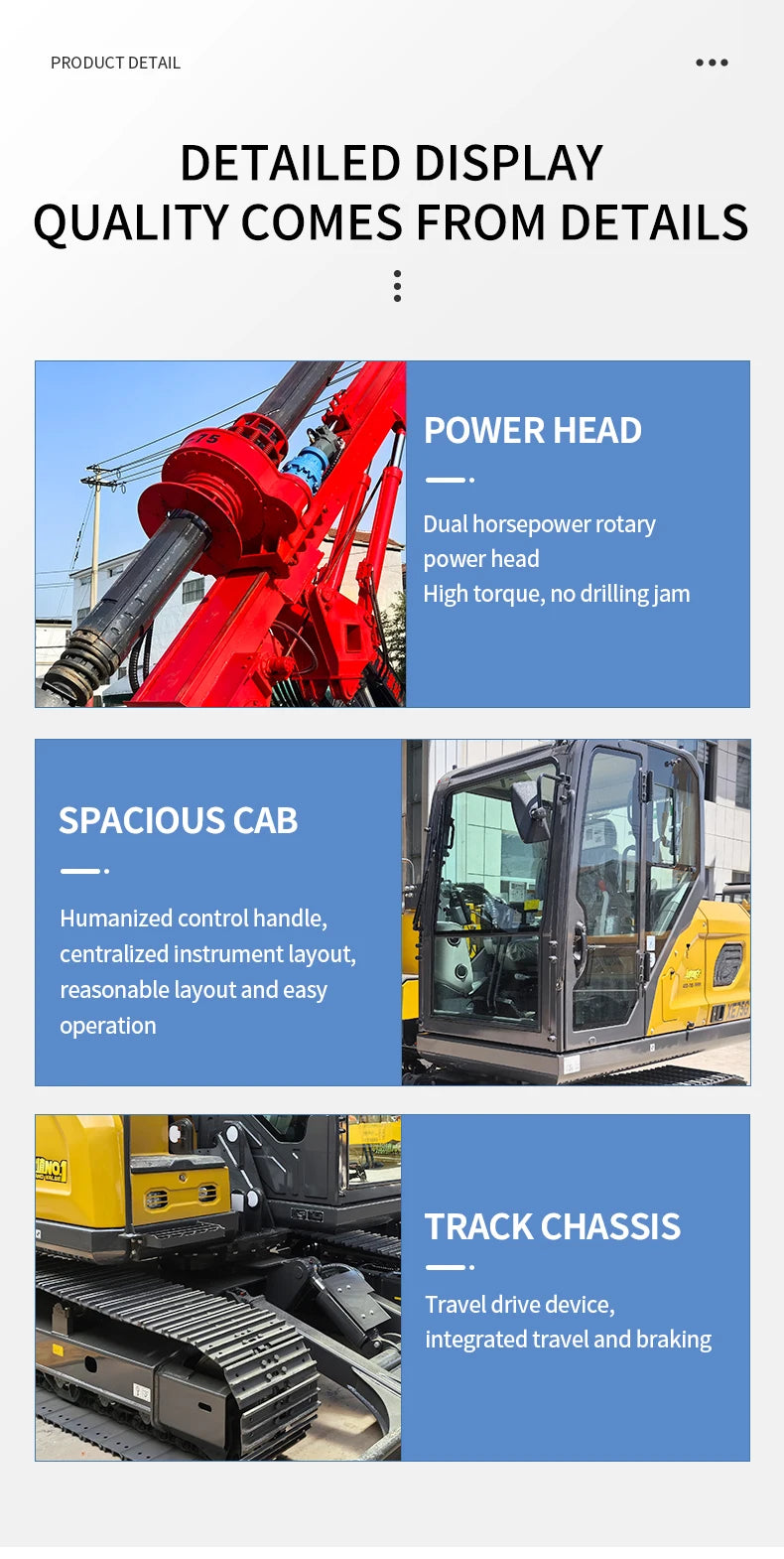 Rotary Drilling Rig - Diesel - Construction Foundations