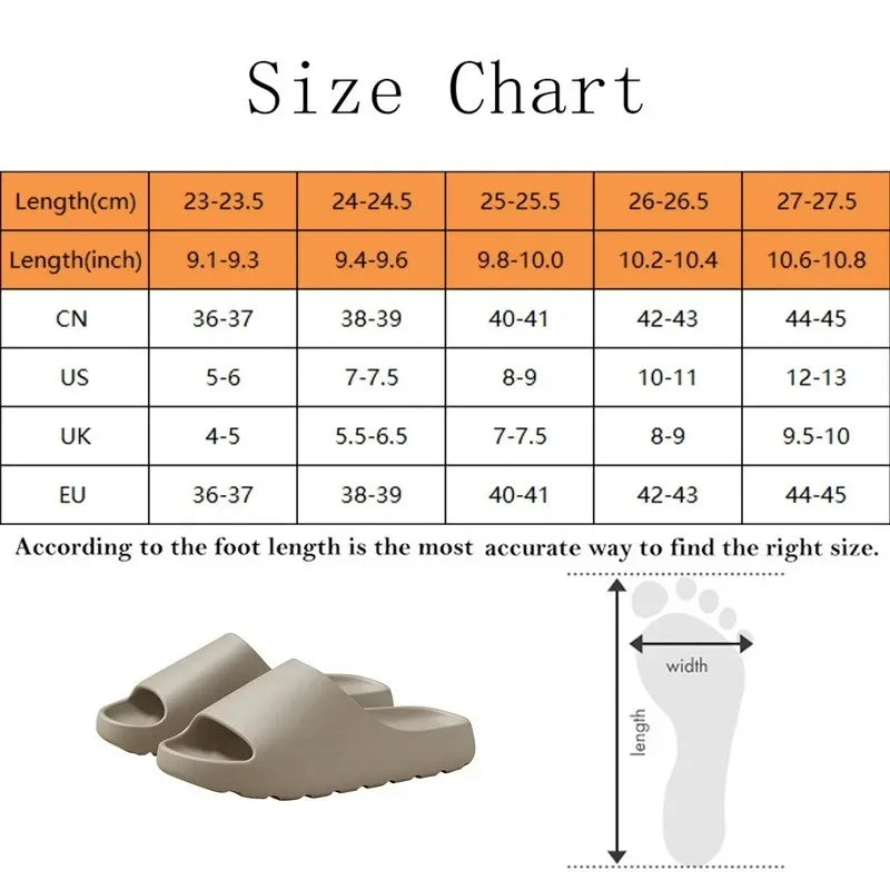 Coconut Slippers Cloud Thick-soled Sandals Summer Fashion Soft Bottom Beach Men's Slippers Women's Sandals EVA Slides