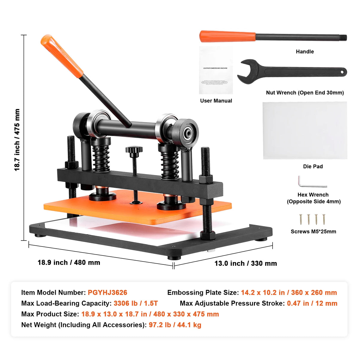 SucceBuy Leather Die Cutter - Embossing Press