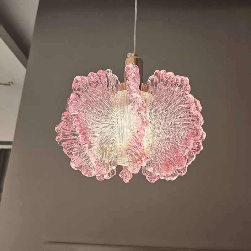 Acrylic Flower Pendant Light – French Cream, 1/2/3 Heads