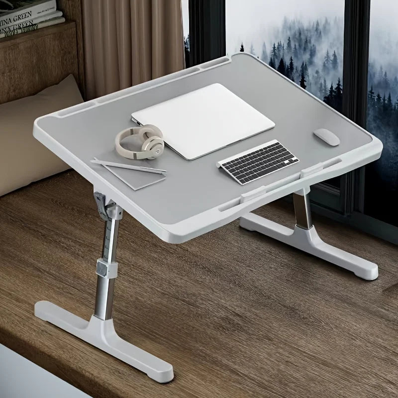 Foldable Laptop Bed Tray Desk – Adjustable Height & Angle