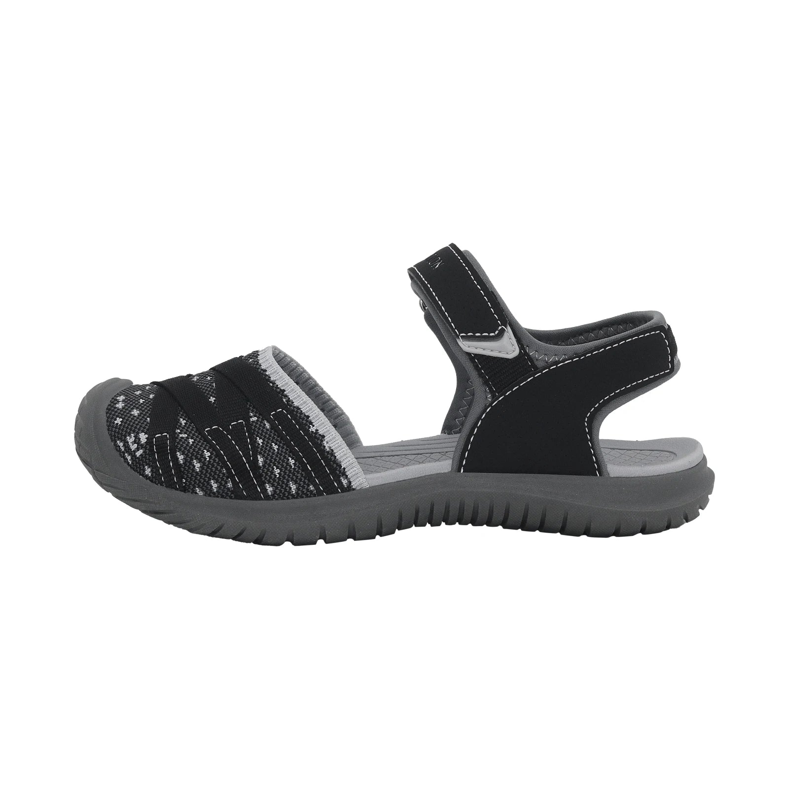 GRITION Women Sandals Casual Outdoor Shoes Closed Toe Flat Heels Elastic Fabric New Fashion 36-41 Ladies Trekking Hiking Sandals