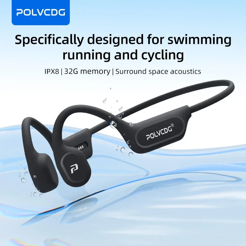 Bone Conduction Earphones X9 – 32G IPX8 Waterproof Swimming Running Cycling