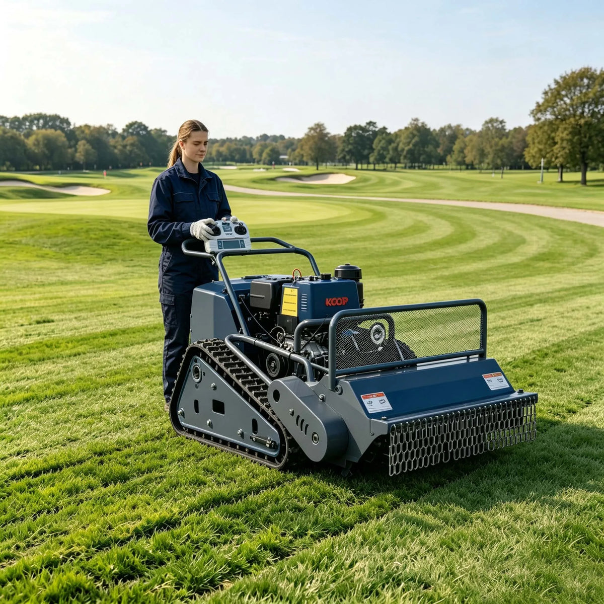 REMOTE LAWN MOWER - 800 mm Cut, 0–50° Gradient - Slope-Ready Grounds