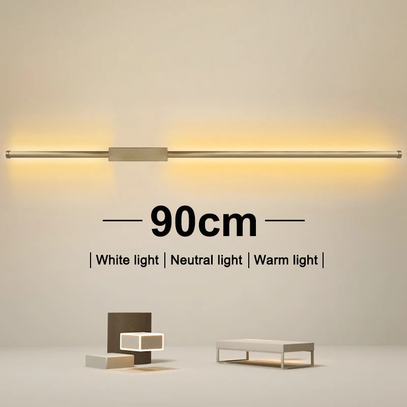 Nordic LED Long Wall Lamp – 60/90/120cm, 3 Color Temps