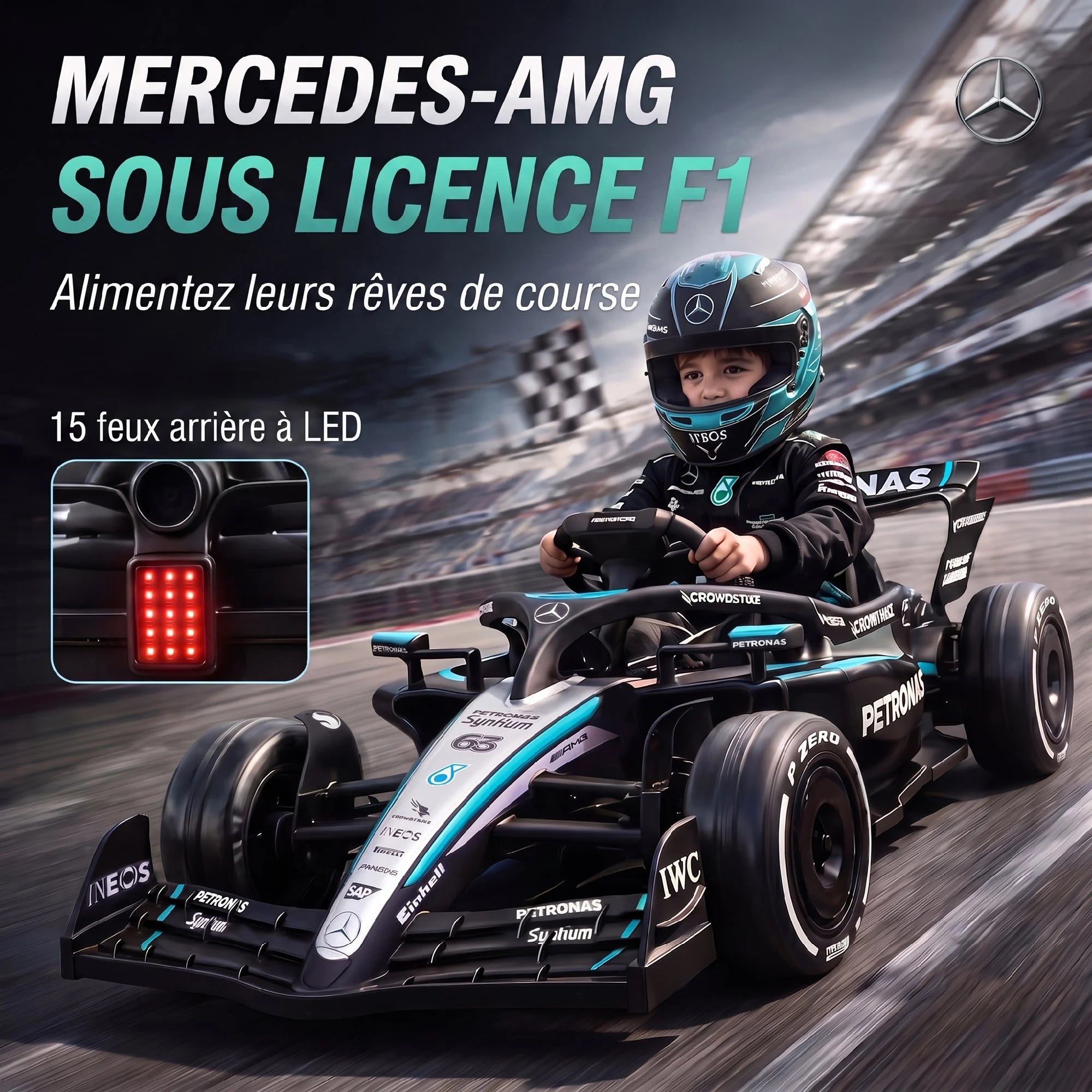 ELECTRIC GO-KART - 2 Motors & Remote Control - Kids' Ride-On